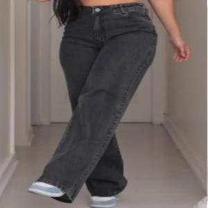 Calça Wide Leg Marmorizada